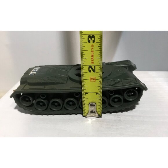 Vintage USA Military Toy Vehicles Set Of 3 Tank Motorcycle & Bus - Picture 7 of 16